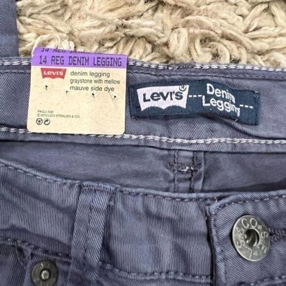 NWT Levis Denim Legging gray and pink size 14 reg - Picture 9 of 9